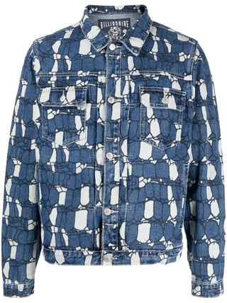 GIACCA IN DENIM CON STAMPA CAMOUFLAGE