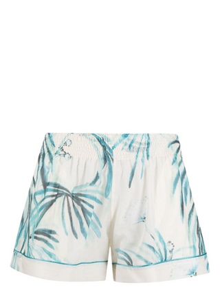 SHORTS IN COTONE STAMPATO CON COULISSE