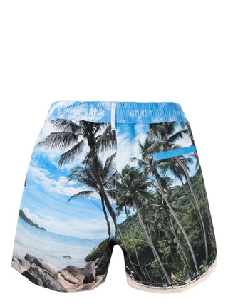 SHORTS MARE CON STAMPA PARADISE