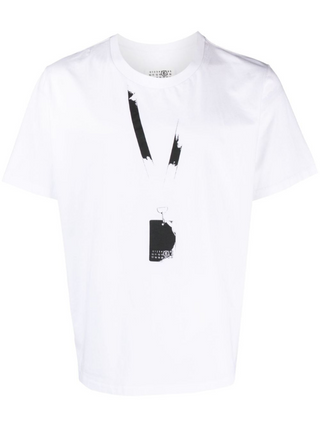 T-SHIRT IN COTONE CON STAMPA BACKSTAGE PASS