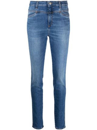 JEANS SKINNY FIT IN COTONE