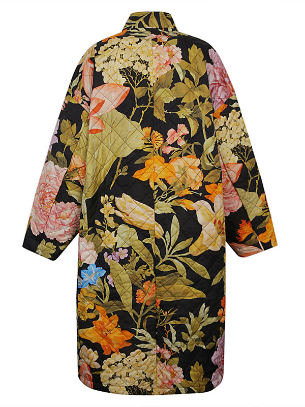 CAPPOTTO OVERSIZE PETRA CON STAMPA FLOREALE