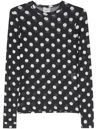 T-SHIRT IN JERSEY A POIS