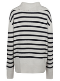 MAGLIA RIGATA IN LANA E CASHMERE