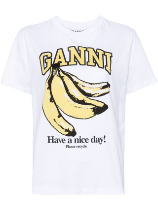 T-SHIRT IN COTONE CON STAMPA BANANA