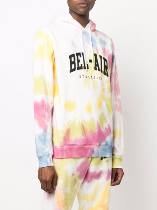 FELPA IN COTONE TIE-DYE CON LOGO