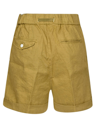 SHORTS IN MISTO LINO CON COULISSE